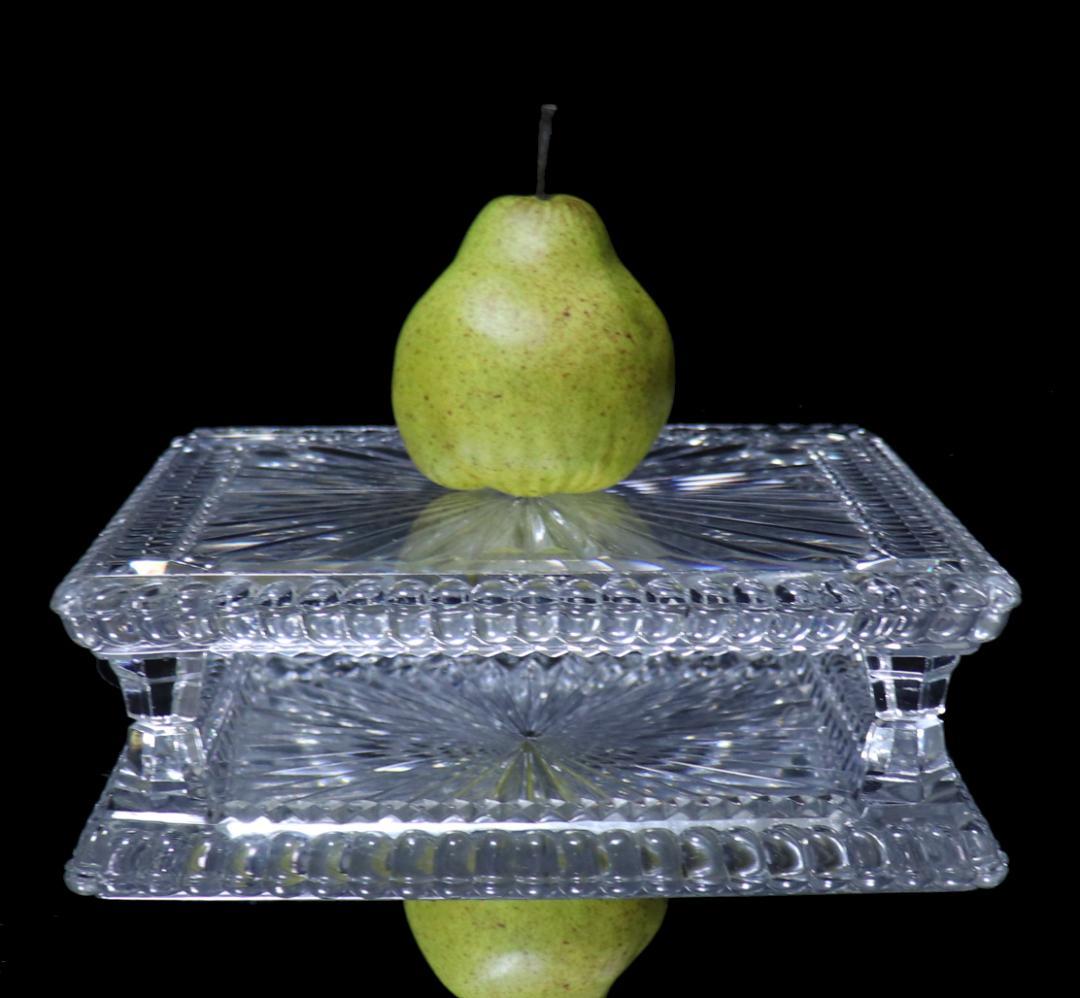 オールド・バカラ 珍品大型センターピース 2kg トレー ギャルドナップ トレイ