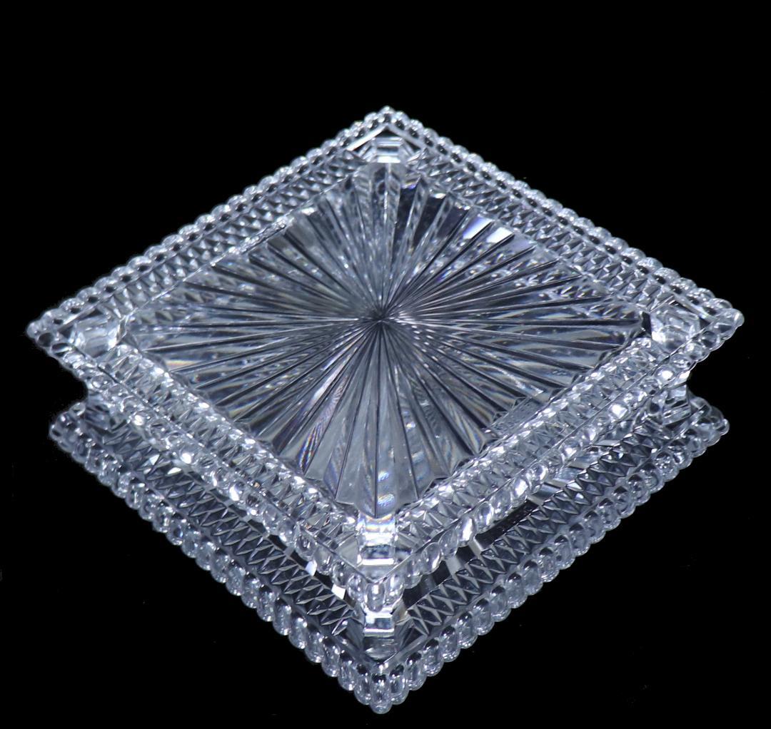 オールド・バカラ 珍品大型センターピース 2kg トレー ギャルドナップ トレイ