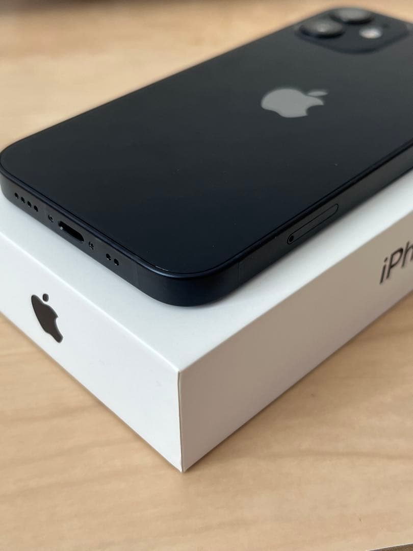 iPhone12mini 64GBブラック バッテリー84% ガラスフィルム付き