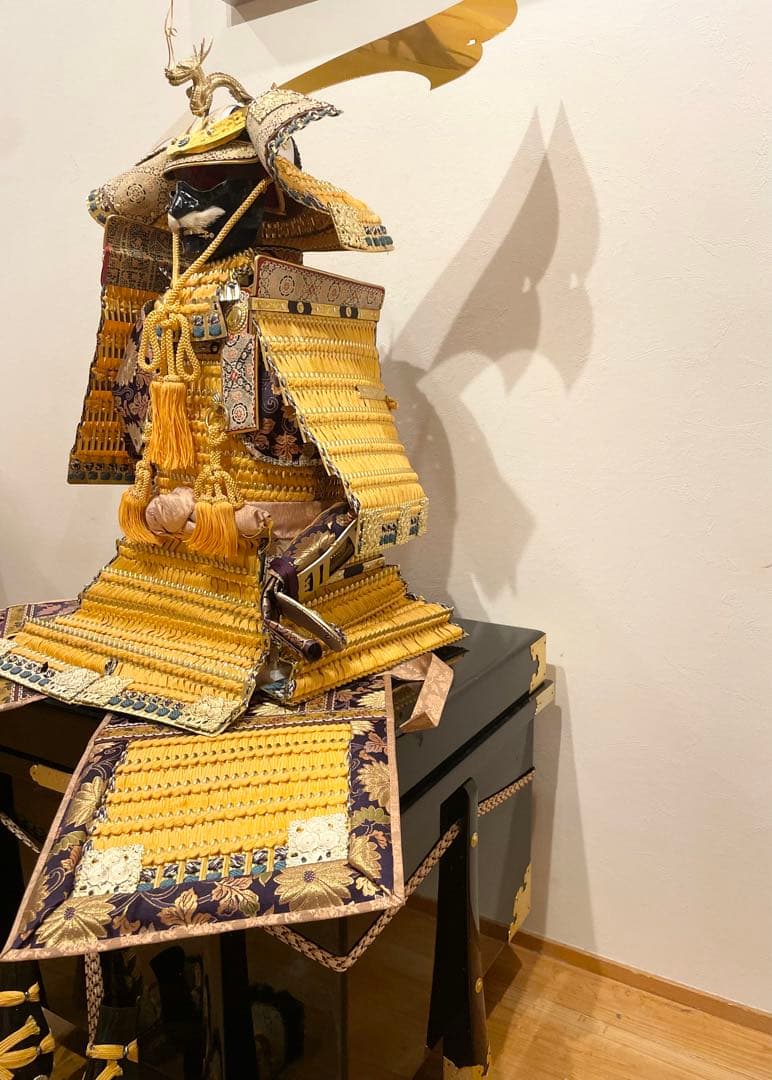 金小札緋威之大鎧 鎧兜 上原玉鳳 五月人形 昭和レトロ