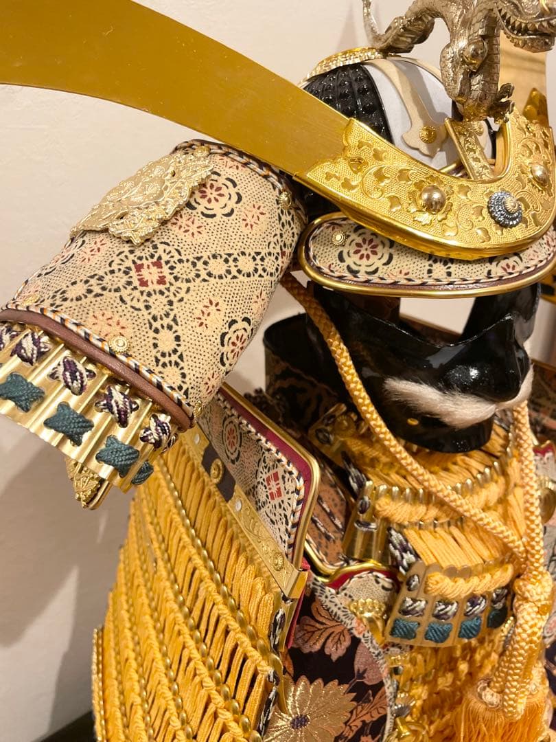 金小札緋威之大鎧 鎧兜 上原玉鳳 五月人形 昭和レトロ