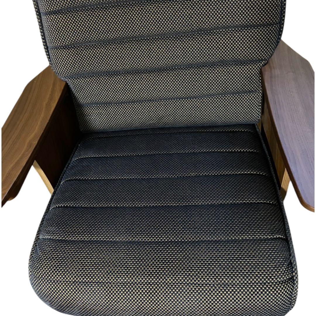 【ゆうくん】カリモク リクライニングチェア オットマン付 RU75