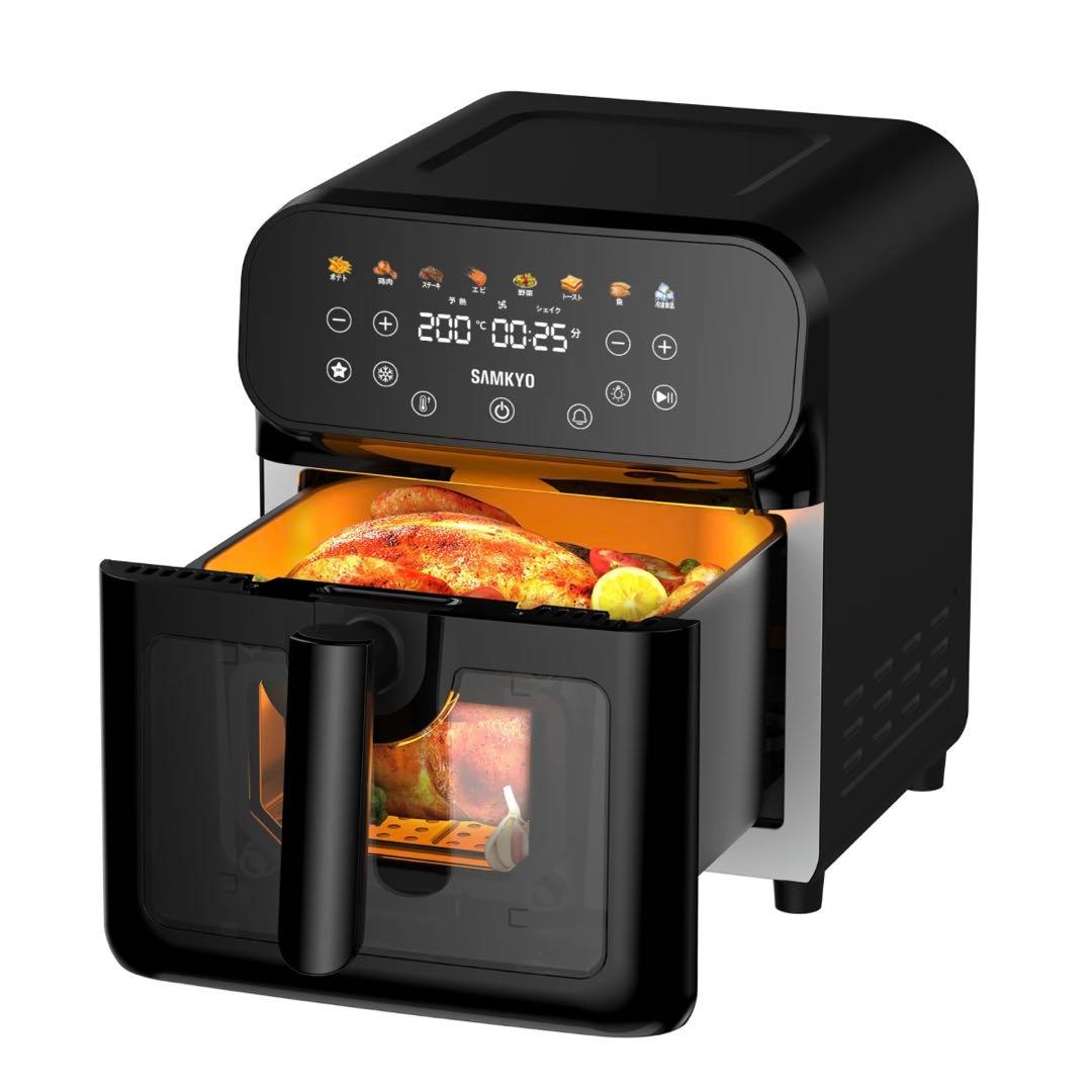 【新品未使用】SAMKYO エアフライヤー ノンフライヤー　ブラック　F60
