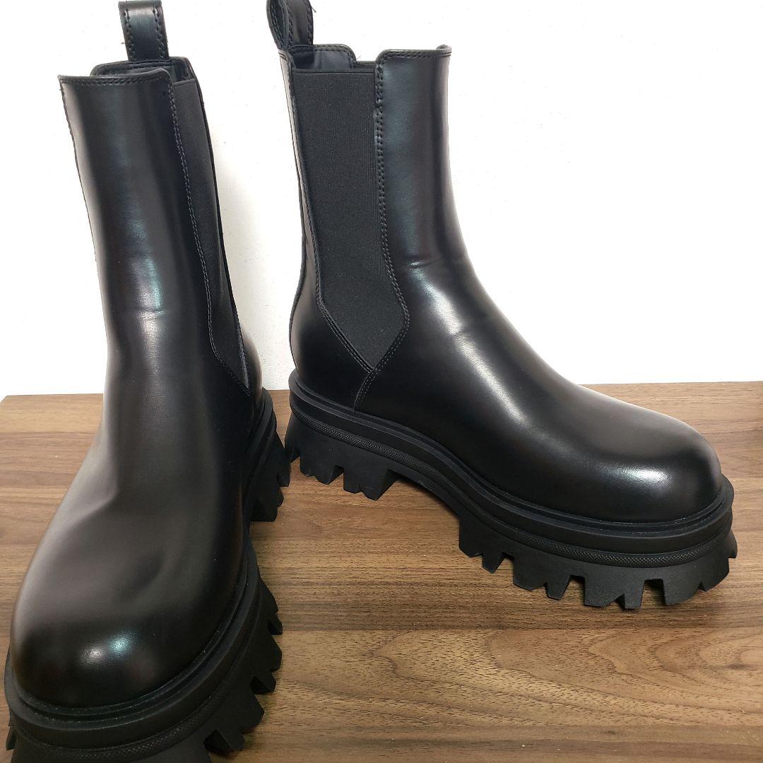ZARA チャンキーチェルシー サイドゴアブーツ 27cm 厚底
