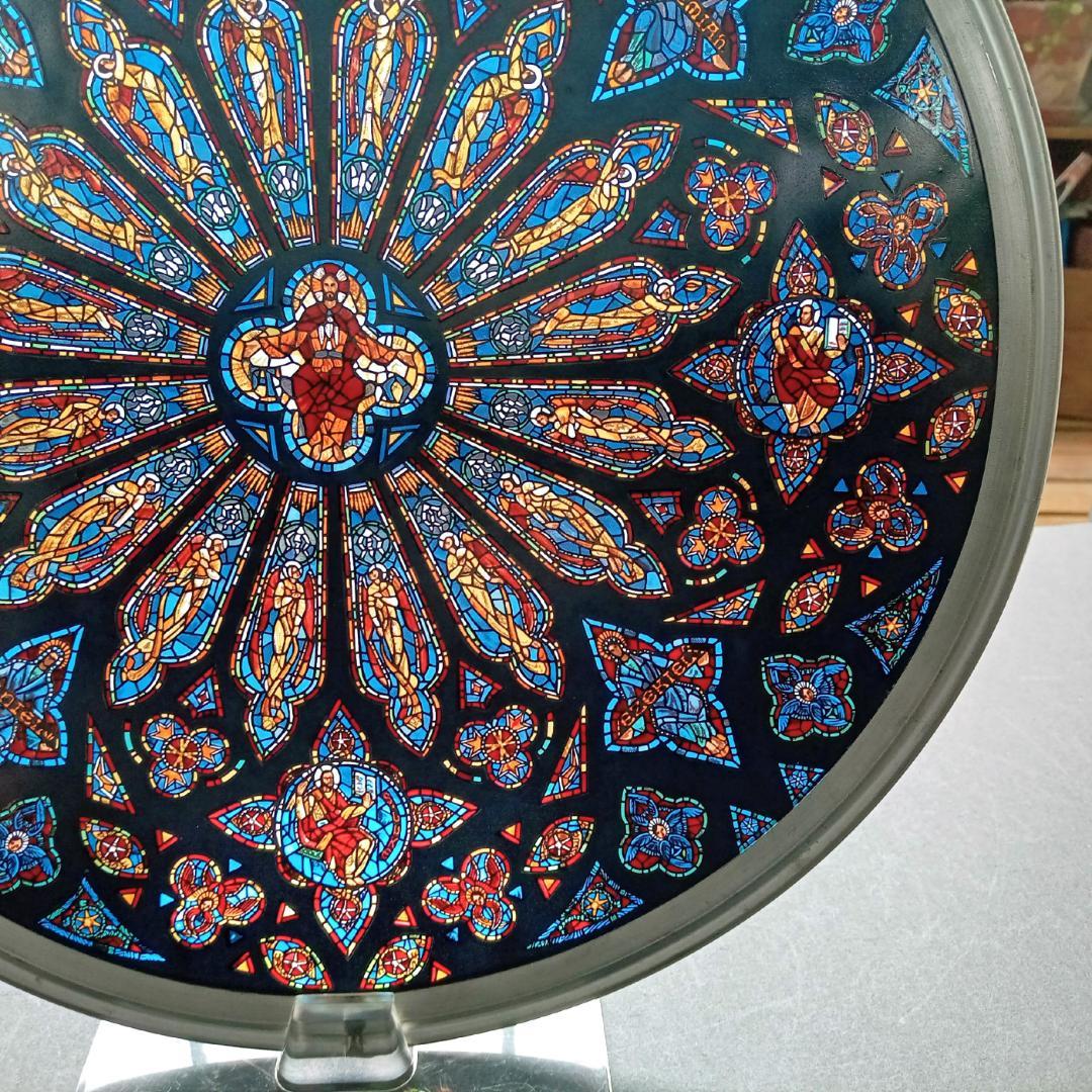 大判セント・ジョン・ザ・ディヴァイン大聖堂ステンドグラス バラ窓グラスマスターズ