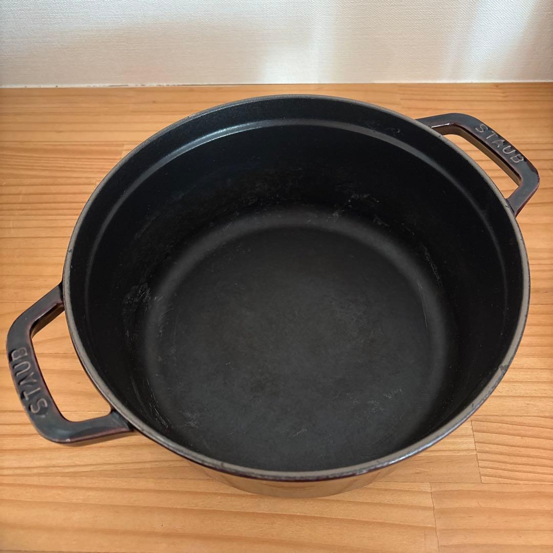 LA COCOTTE ラ・ココット STAUB ブラウン両手鍋 24cm
