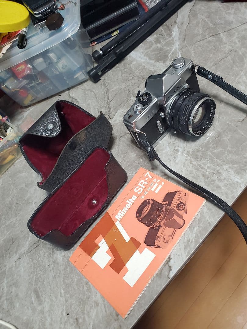 ⭐昭和レトロ希少カメラ⭐ Minolta SR-7 フィルムカメラ、三脚足セット