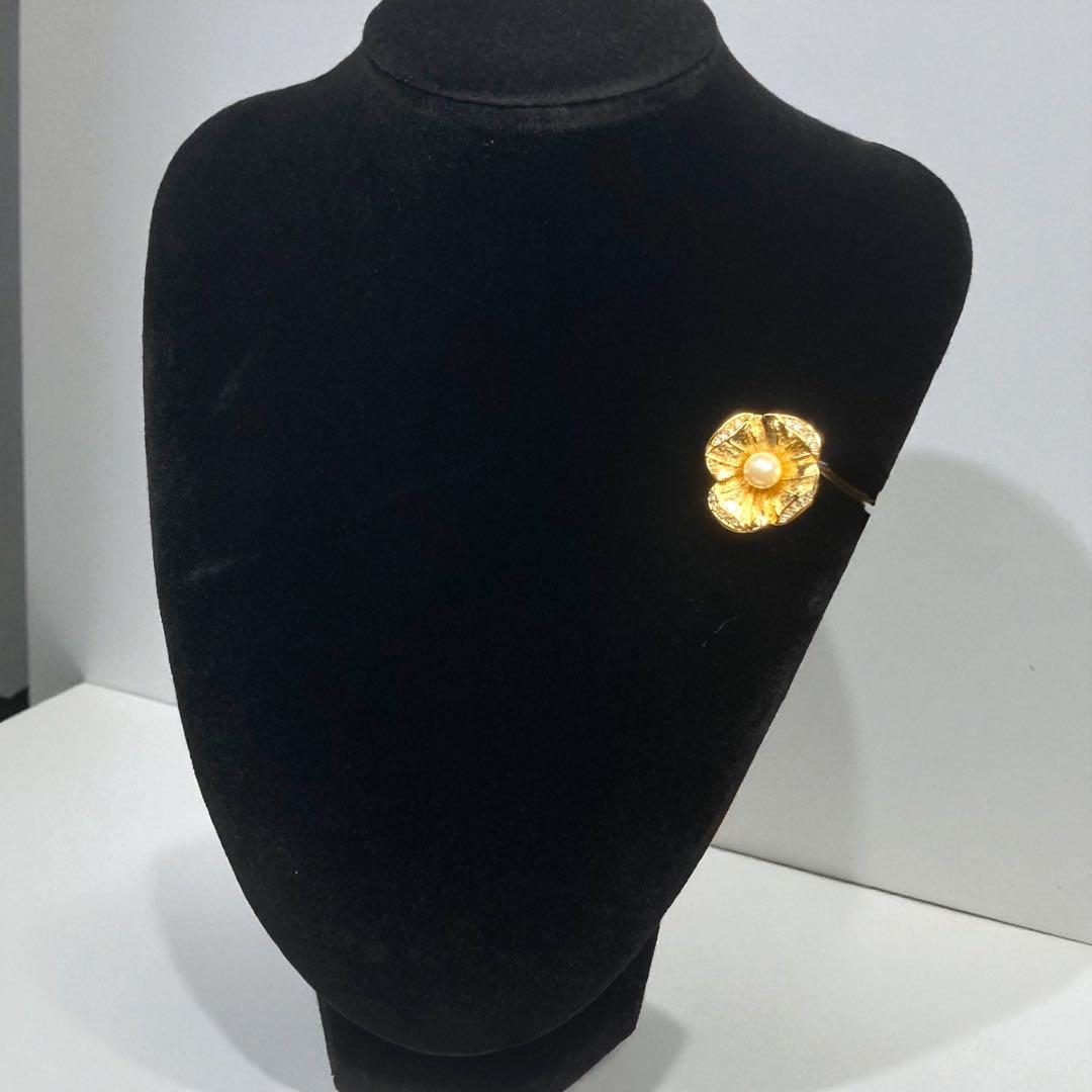 ヴィンテージ Dior パール花 ラペルピン 284