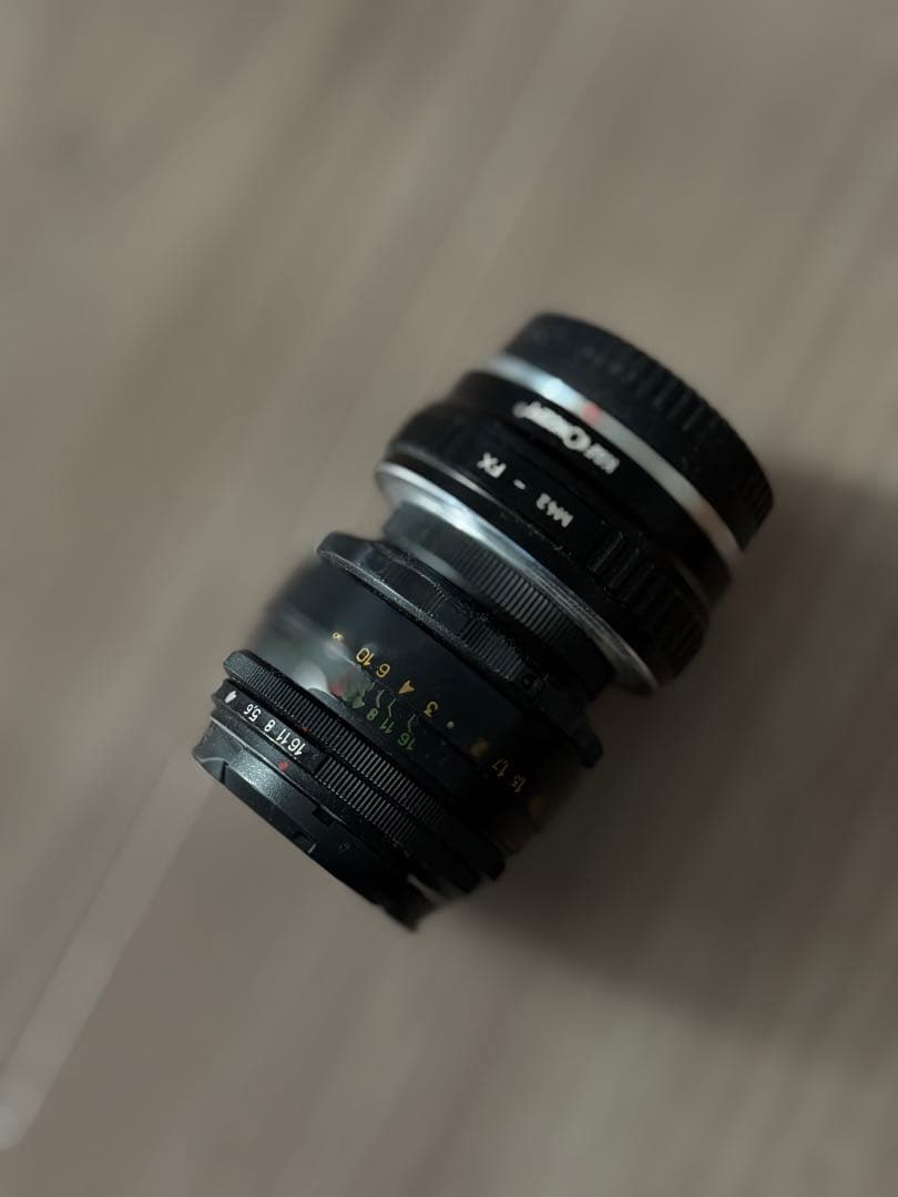 HELIOS 44M 58mm f2　M42→Xマウントアダプタ付き