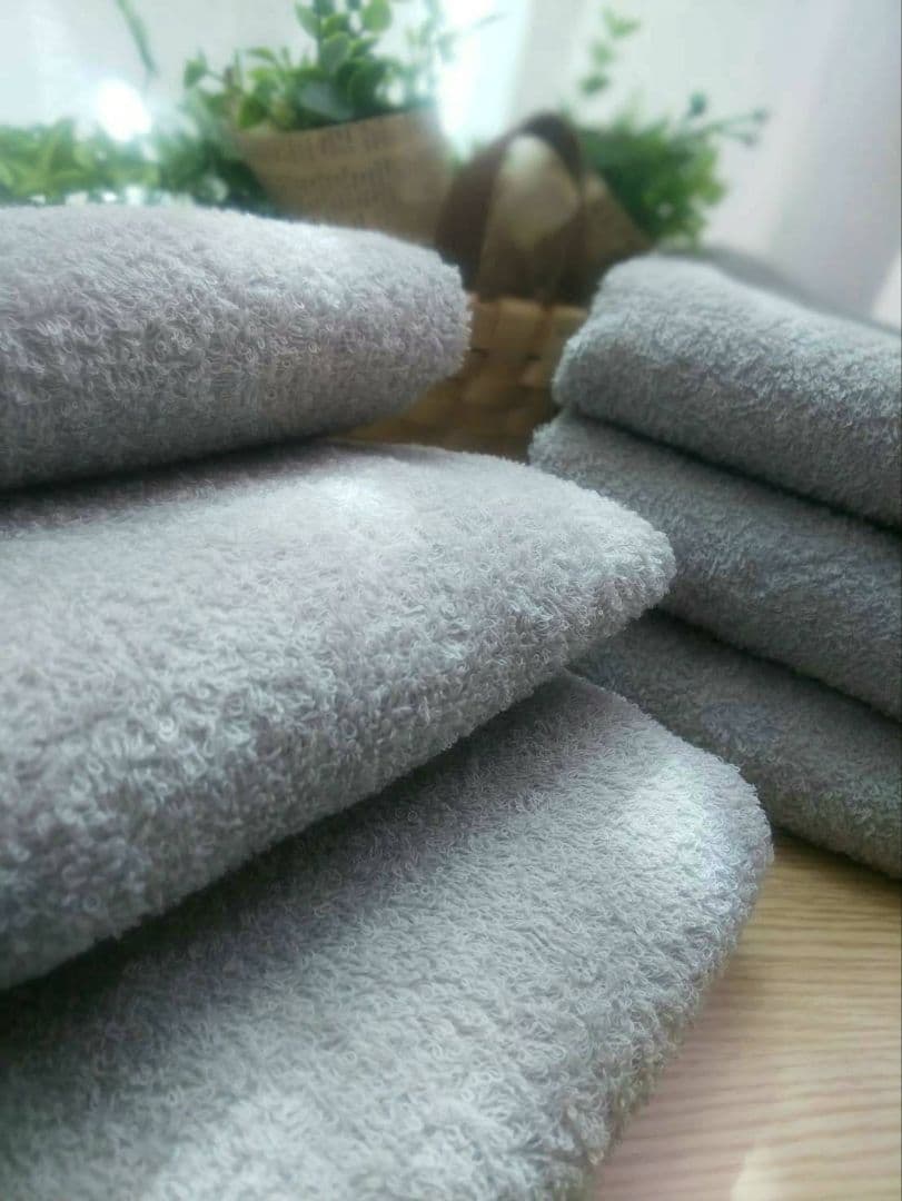 泉州タオル 高級綿シルバーグレーフェイスタオルセット20枚 タオル新品 まとめ