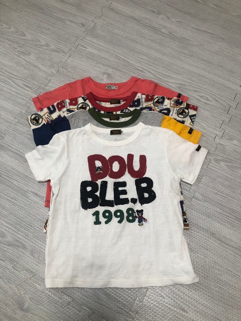 専用★極美品★ミキハウス ダブルビー Tシャツセット 4枚組 130