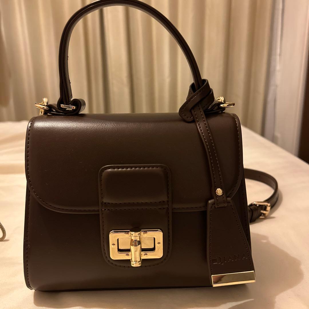 DIANA ブラウン ショルダーバッグ ヒョウ柄　新品未使用　大人気
