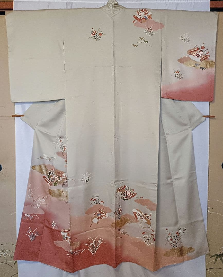 [三松]★金彩♥訪問着♡重ね襟付 【うさぴょん】