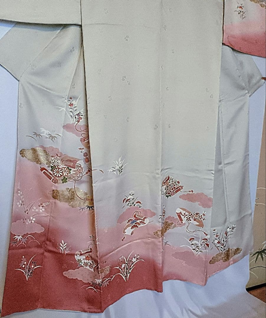 [三松]★金彩♥訪問着♡重ね襟付 【うさぴょん】