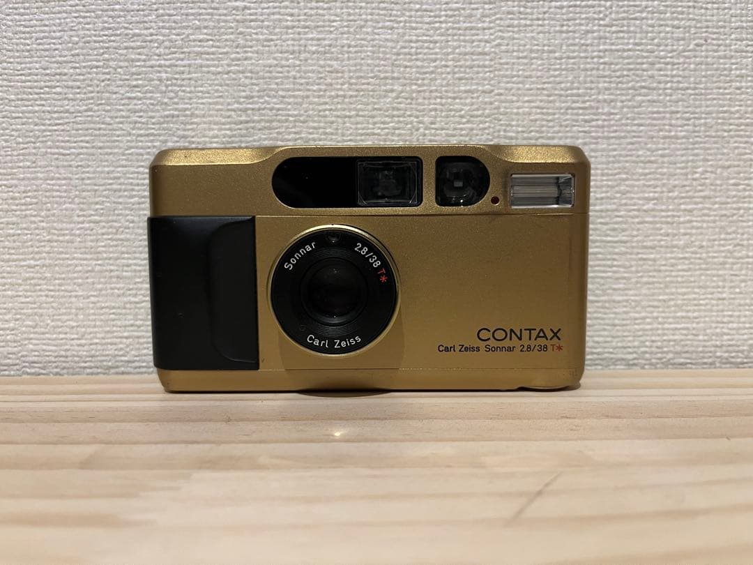 美品 完動品 CONTAX T2 チタンゴールド フィルムカメラ #25349