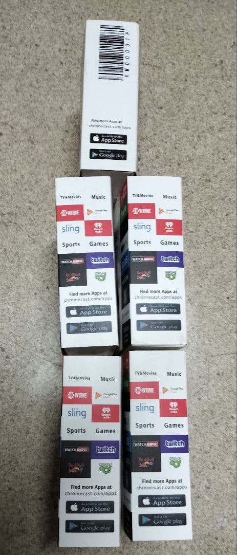 Google Chromecast 4K ストリーミングデバイス（5個セット）