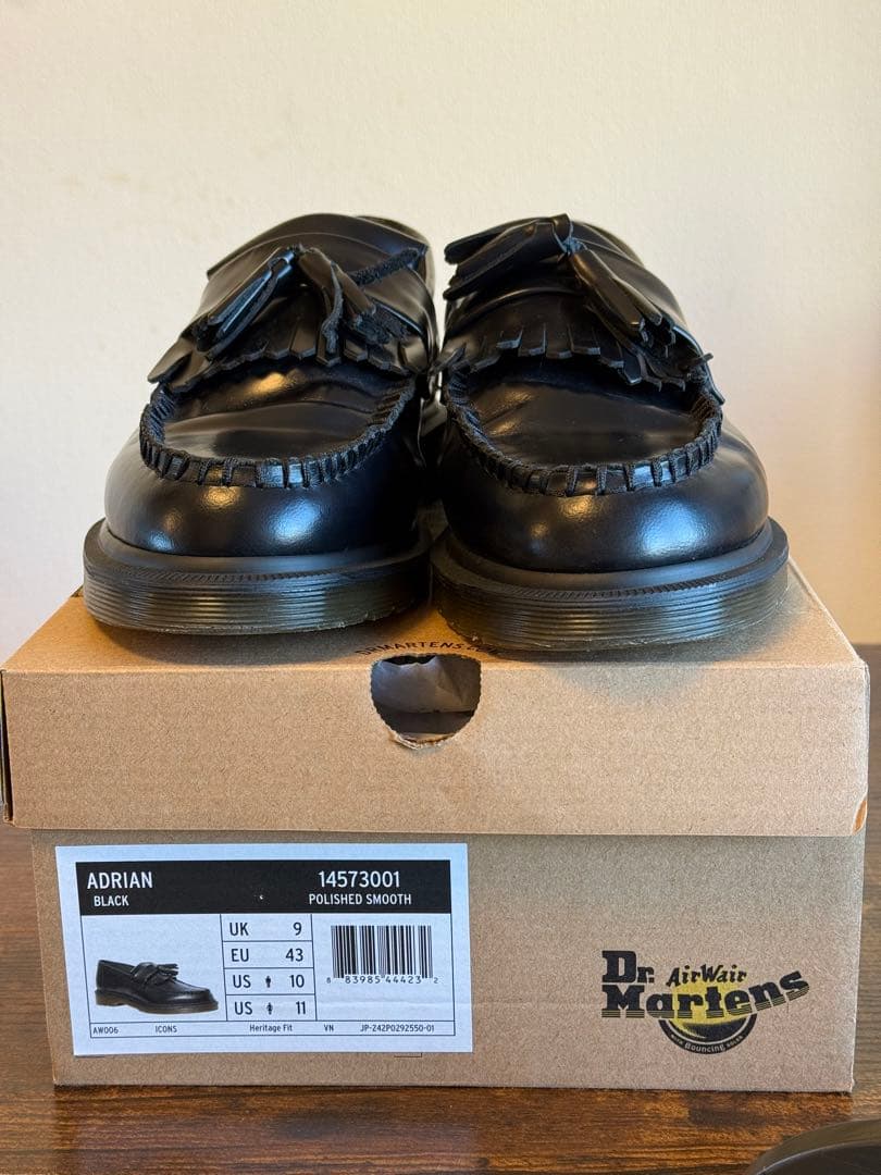 Dr. Martens ADRIAN ブラック ローファー UK9 28cm