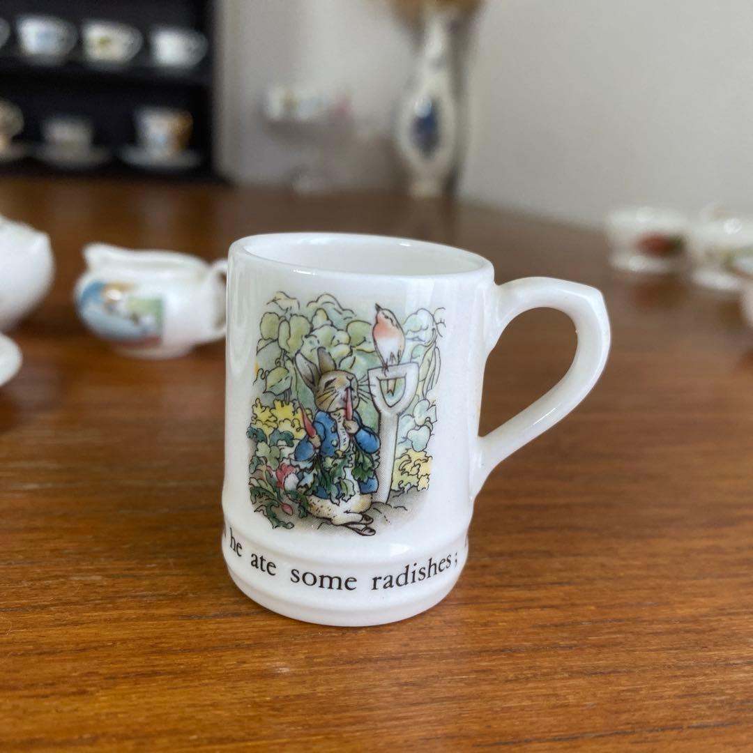 ウェッジウッド　ピーターラビット　ミニチュア　ティーセット　コーヒーセット