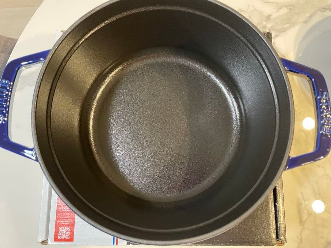 ストウブ　ピコ　ココット　ラウンド　22cm ダークブルー