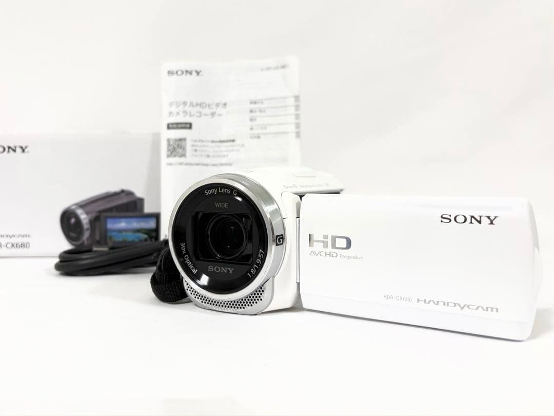 【美品】 ソニー Sony HDR-CX680 128GBマイクロSD付き