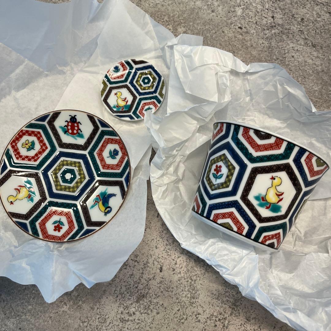 新品未使用　FEILER フェイラー　九谷焼3種類3セット　食器ハイジ