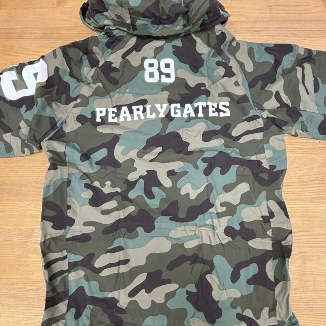 【未使用　美品】レインウェア　パーリーゲイツ　迷彩　カモフラ　上下セットサイズ4