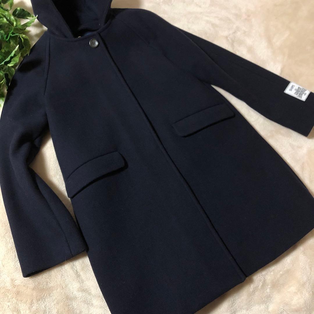 未使用に近い極美品♡シップス　HAMILTON LAMBS ウール　フードコート