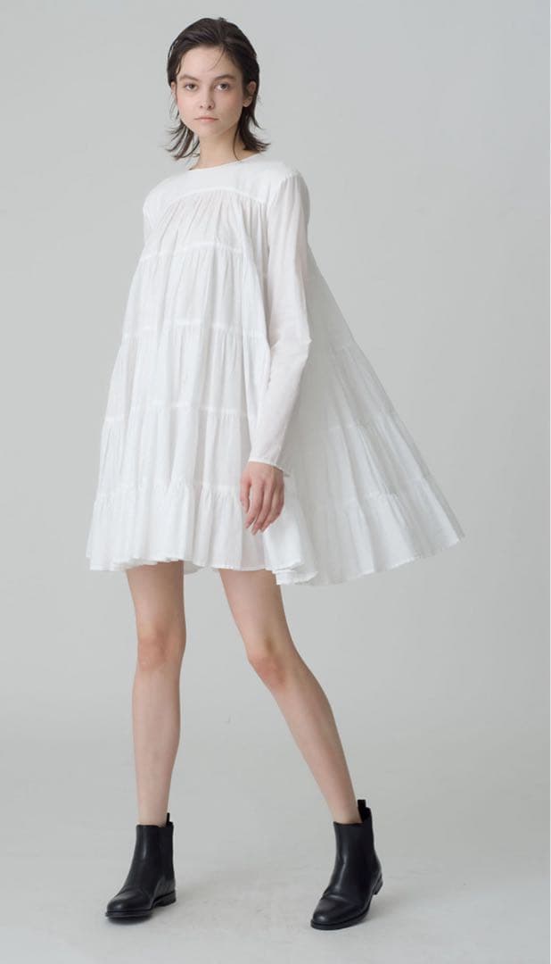 【美品】Merletteマーレット SOLIMAN ティアードワンピースXS