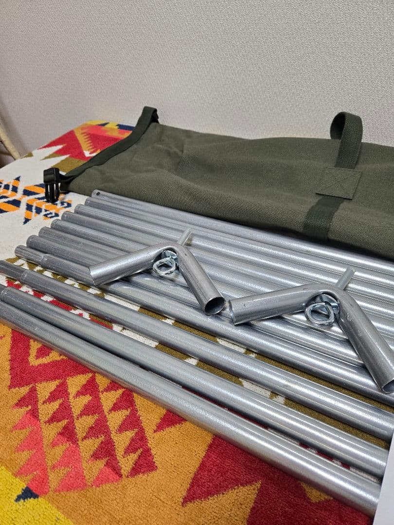 1975年製 USパップテント 二股フレーム YKKジッパー加工済み セット出品