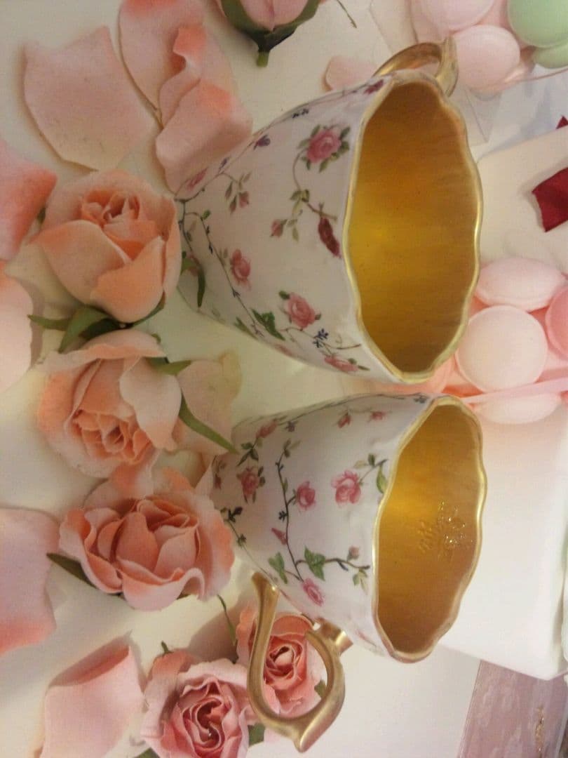 ポーセラーツ１点物！アフタヌーンティーセット