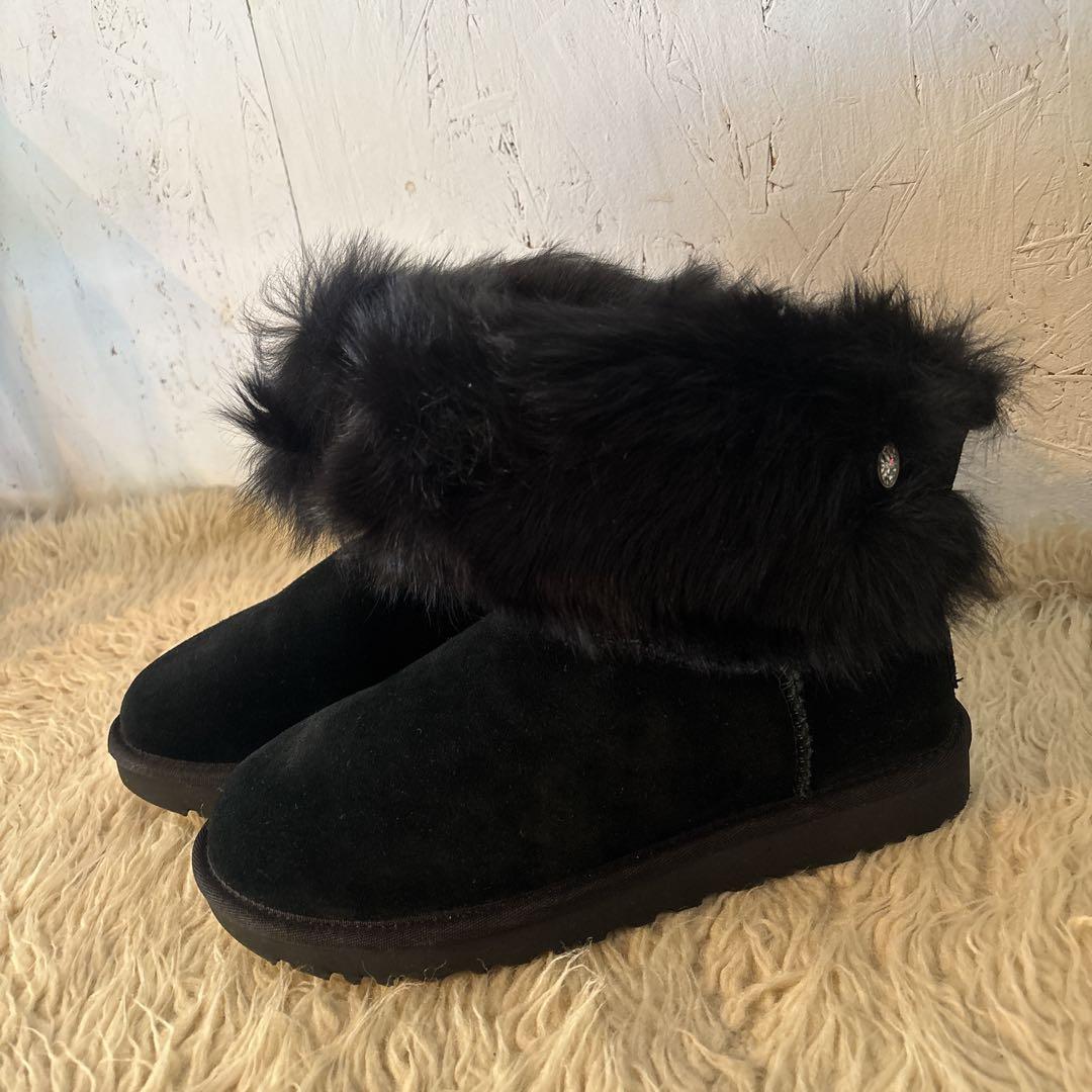 未使用品　UGG Valentina 'Black' ヴァレンティーナ　黒　25