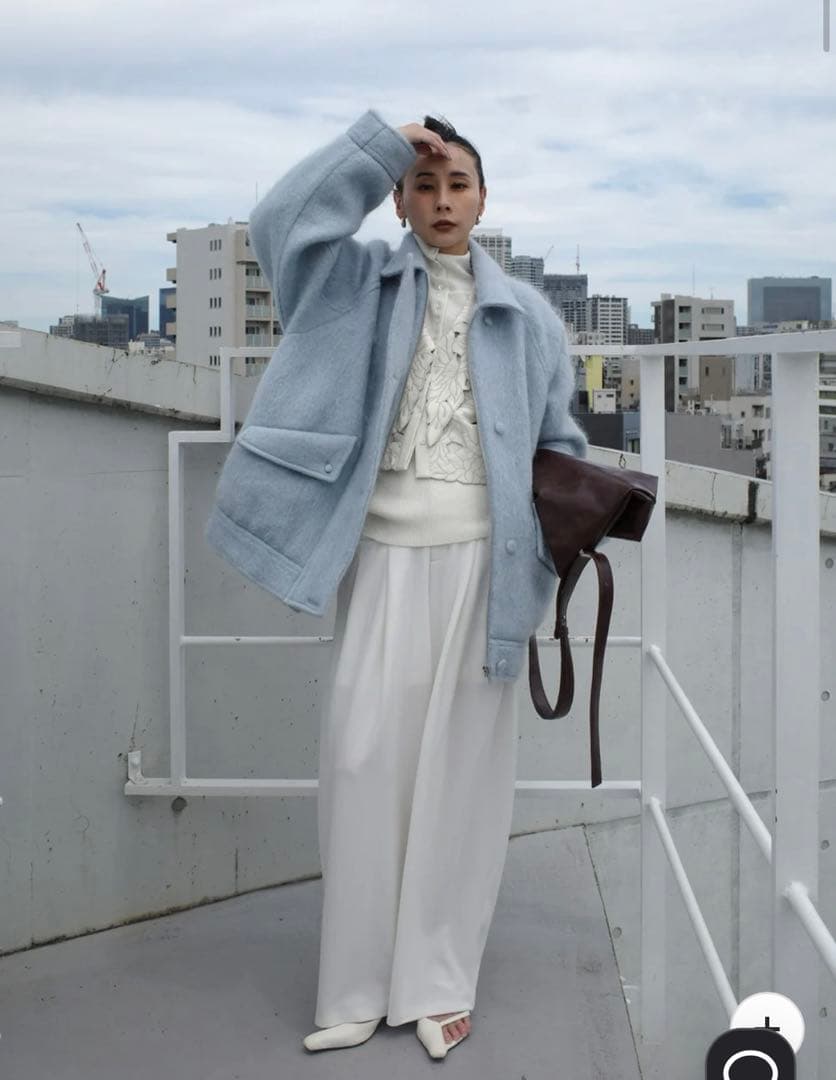 ジャケット・アウター UND MOHAIR SHAGGY FLIGHT JACKET