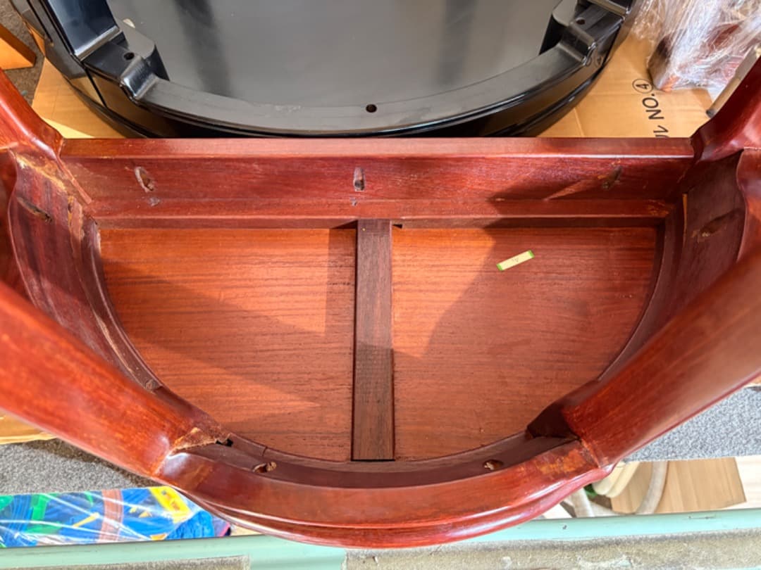 【送料無料】 デミ・ルーンテーブル　コンソールテーブル　猫脚　木製　欧州家具