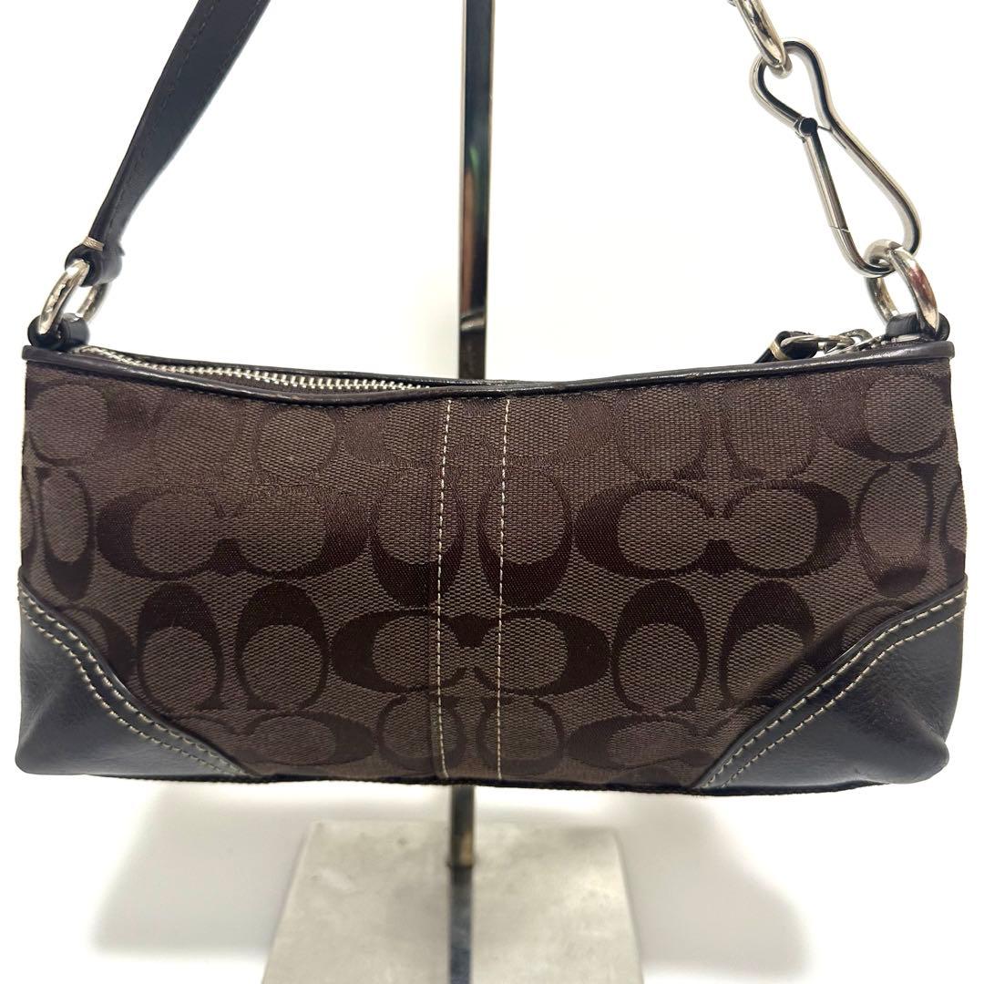 COACH コーチ ワンショルダー ポーチ ブラウン10239