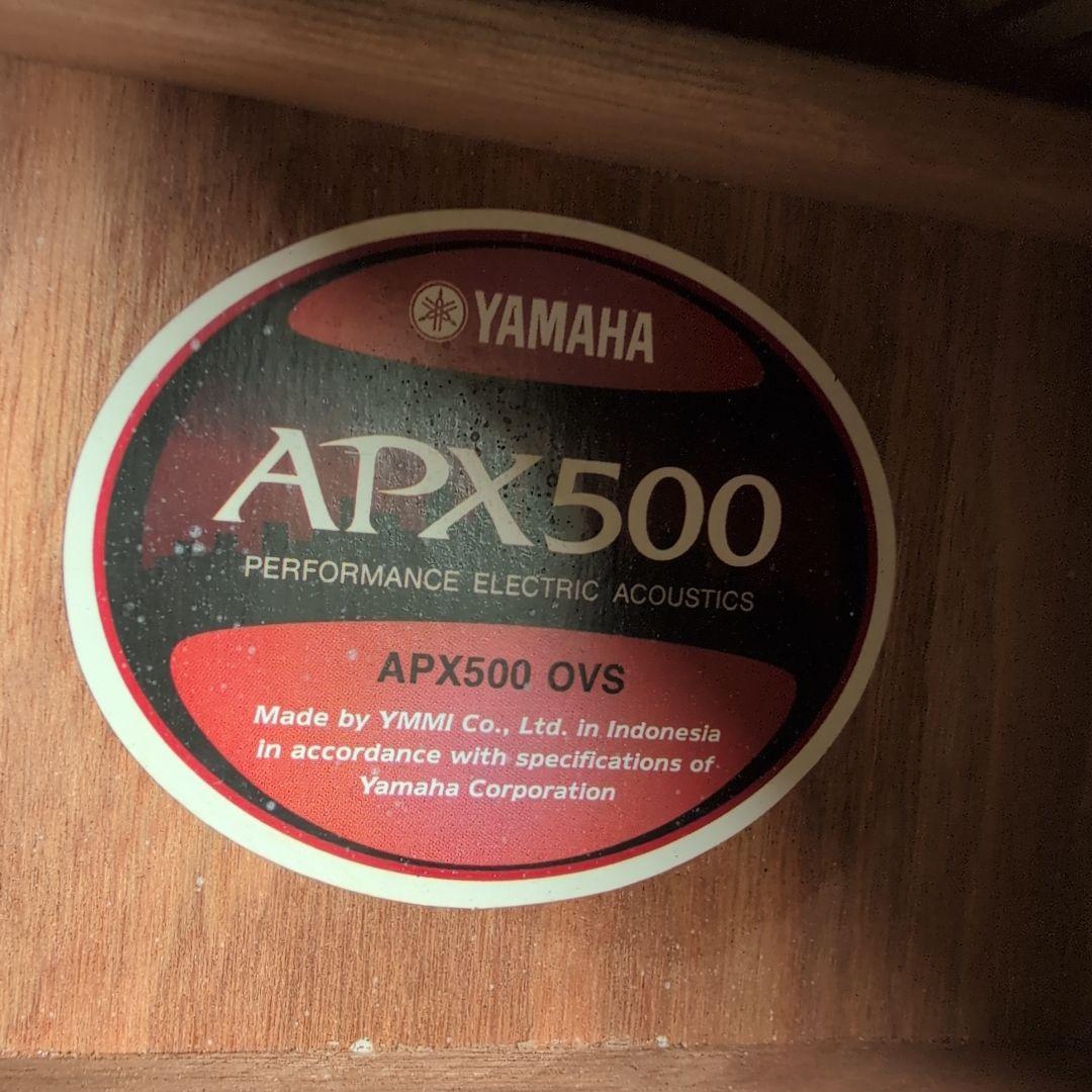 YAMAHA エレアコ APX500 OVS サンバースト！