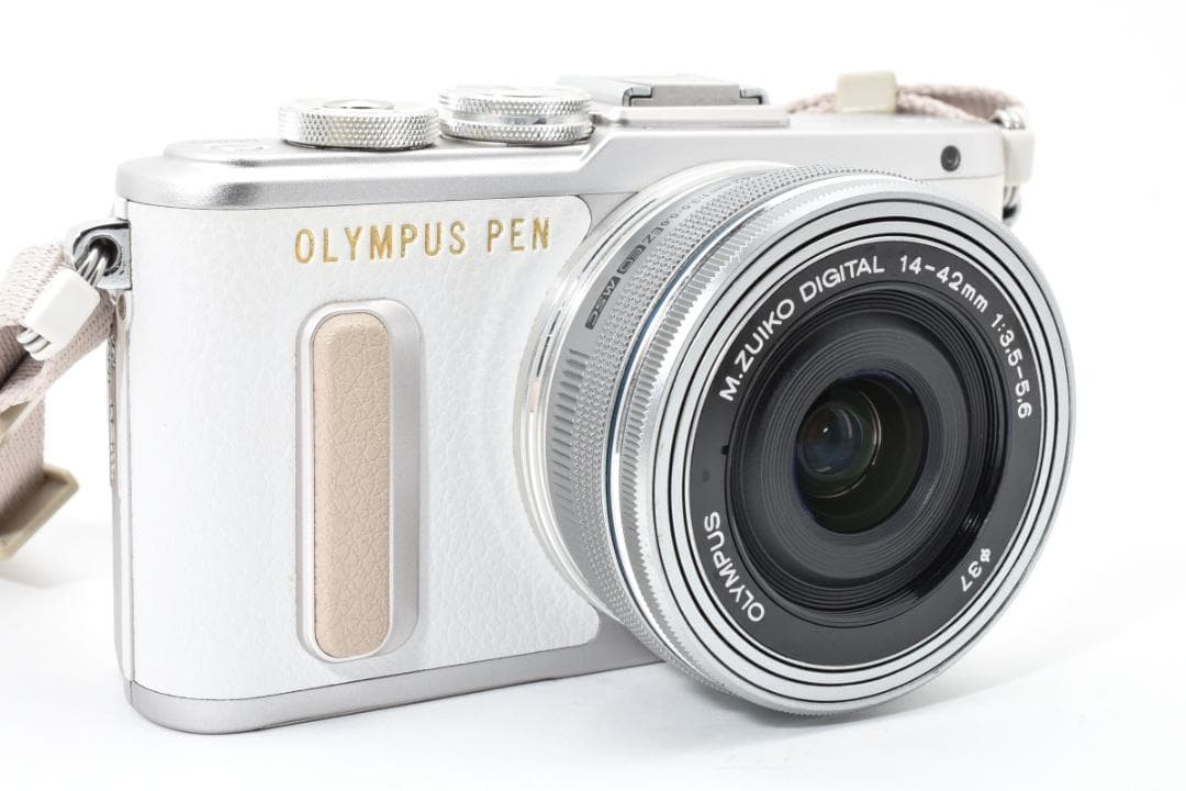 【極美品】OLYMPUSオリンパス PEN E-PL8ホワイト14-42ｍｍ