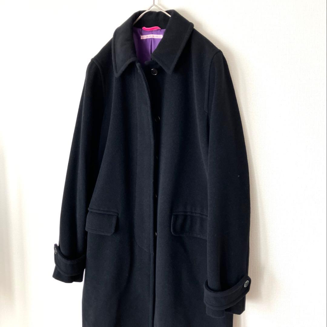PS Paul Smith woman アンゴラ ウール ロングコート 40 黒