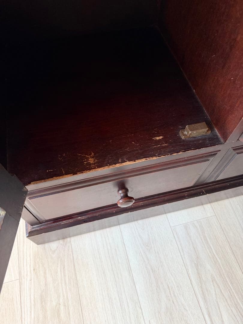 momo 北斗民芸家具 和光 飾棚１２０ 樺材 民芸家具 書棚 食器棚