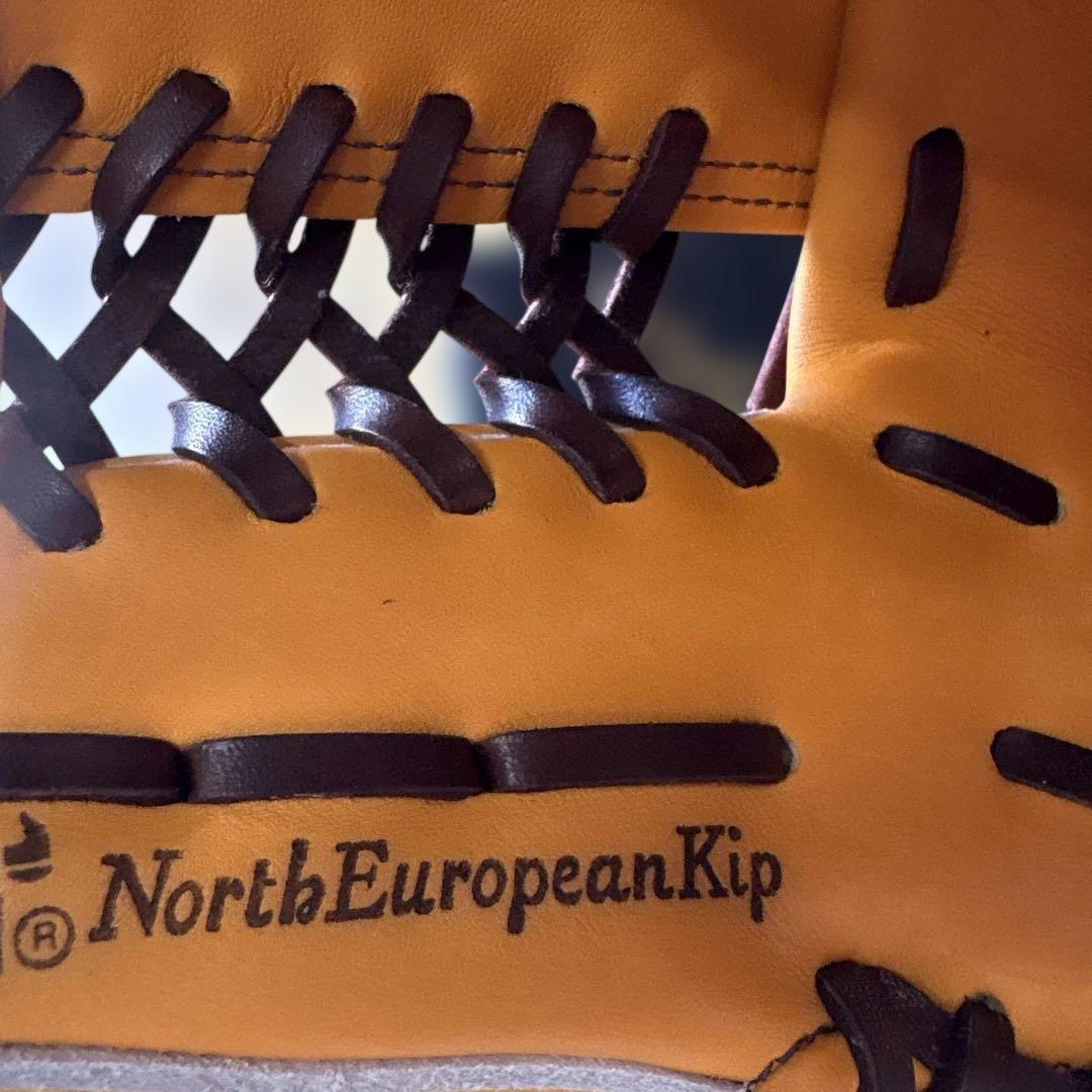 新品未使用タグ付きMizuno Pro 硬式野球グローブ オレンジ右利き内野手用