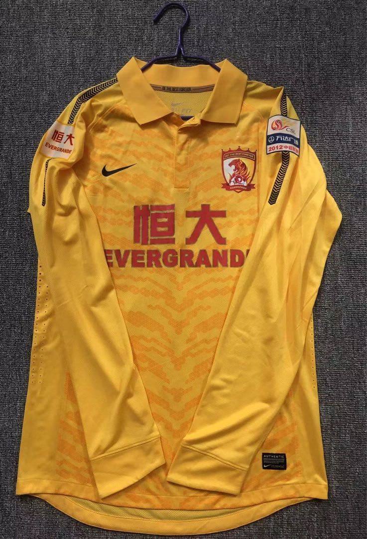 閲覧用⭐︎【選手支給品】広州恒大10番鄭智選手ユニフォームセット6枚