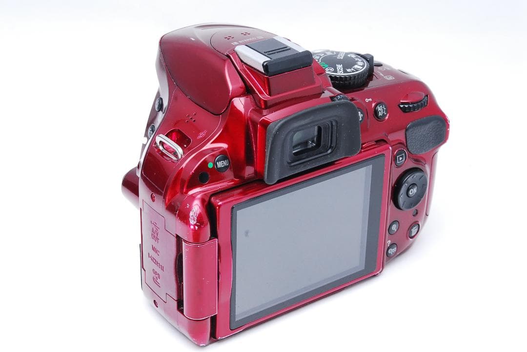 ♥ Nikon D5200 ♥スマホ転送♥希少色レッド♥ニコン♥