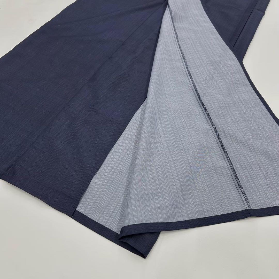 浴衣　夏　単着物　紺色　吸湿速乾　献上柄　半幅帯　2点セット　0713②