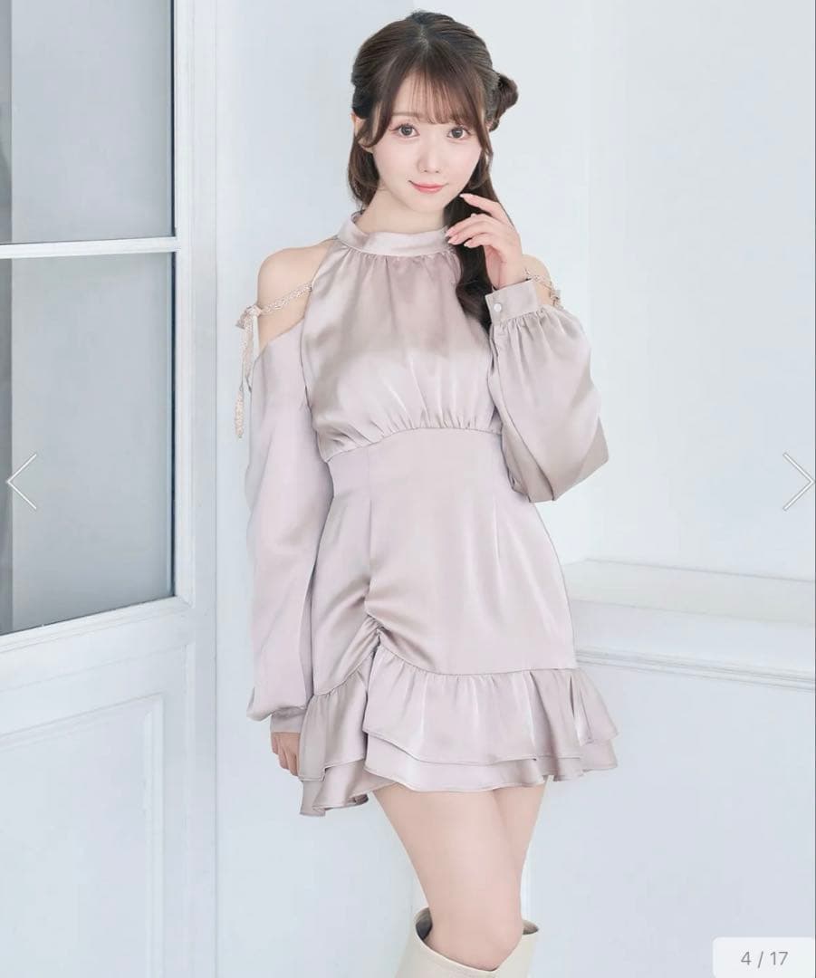 ワンピース rosemuse Open shoulder mini dress S