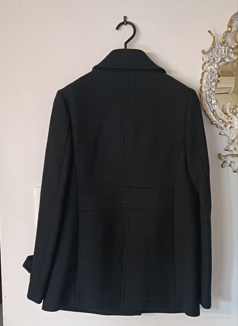 【美品】BEAUTY&YOUTH ネイビー ピーコート Lサイズ