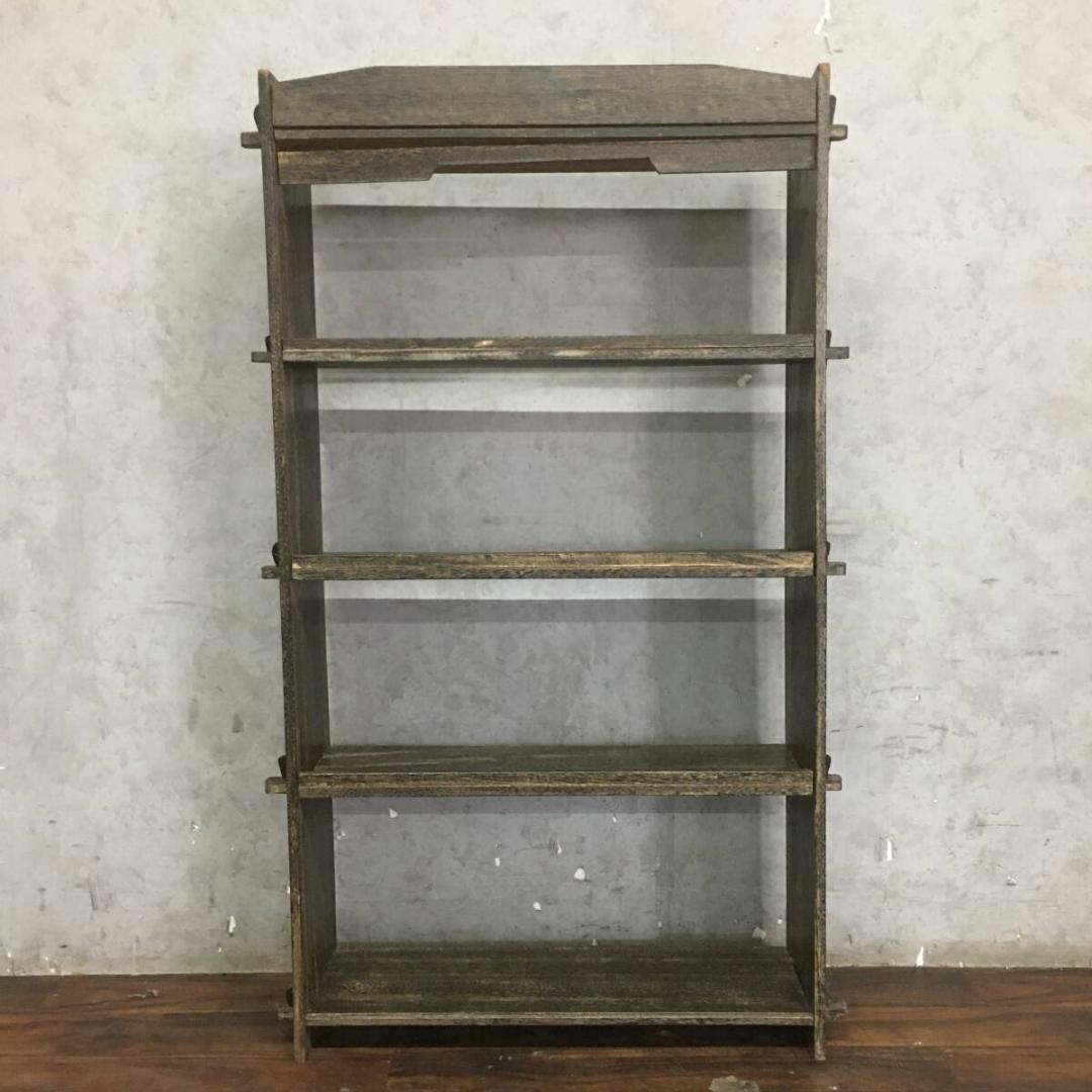 ヴィンテージ家具 くさびの本棚 5段 高さ約115㎝ 古道具 古家具