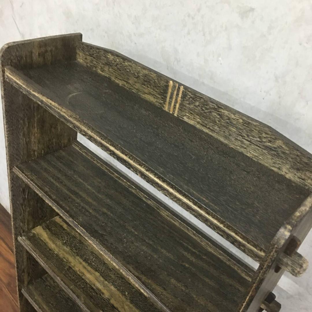 ヴィンテージ家具 くさびの本棚 5段 高さ約115㎝ 古道具 古家具