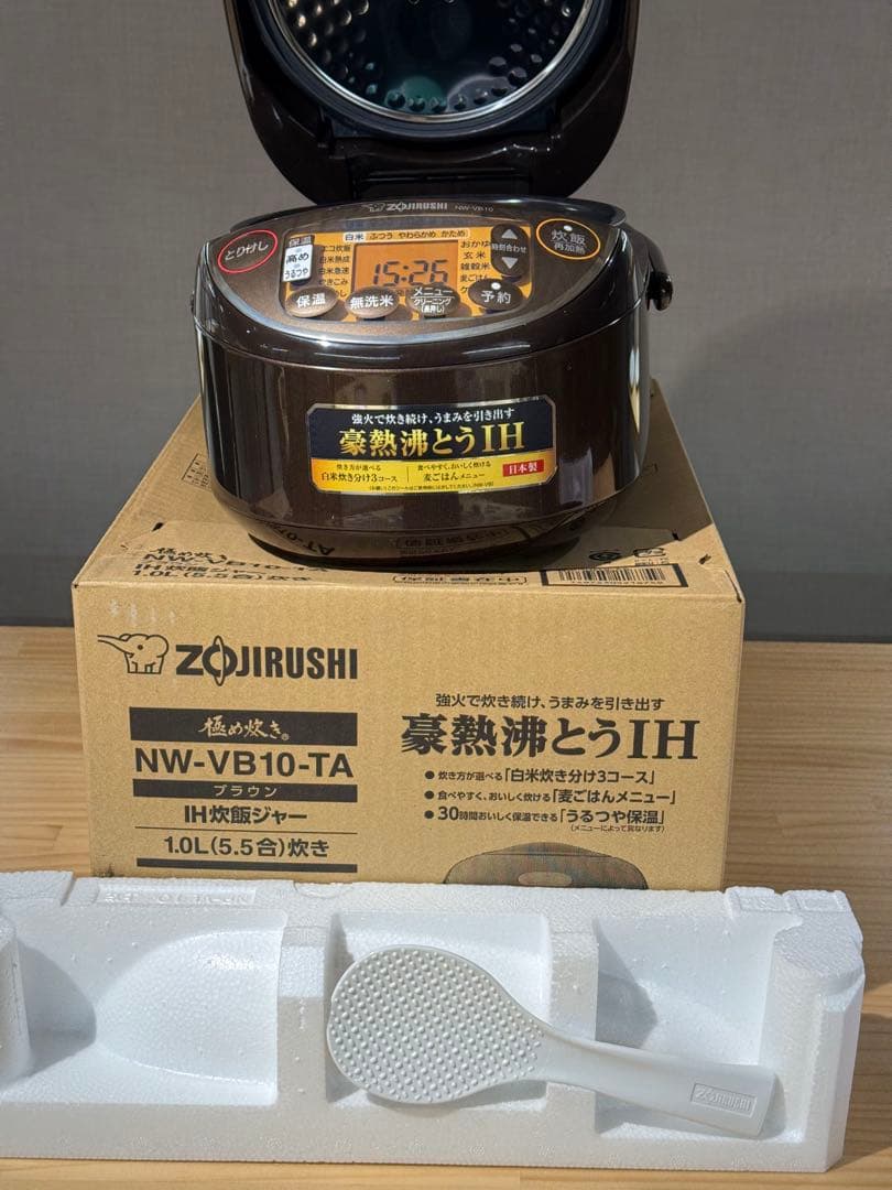【哀蘭】象印 IH炊飯器 NW-VB10-TA 5.5合炊き ブラウン
