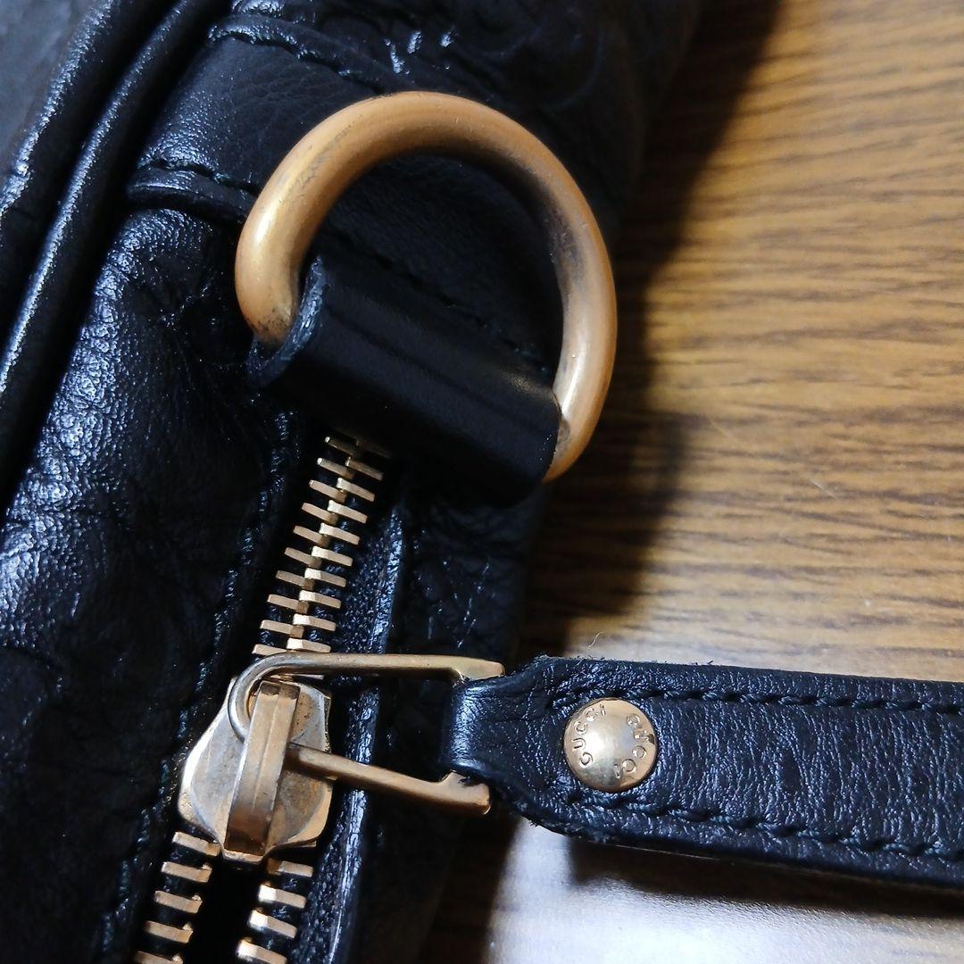 最終価格です！ GUCCIビジネスバッグ　ブラック　シマ　GG柄