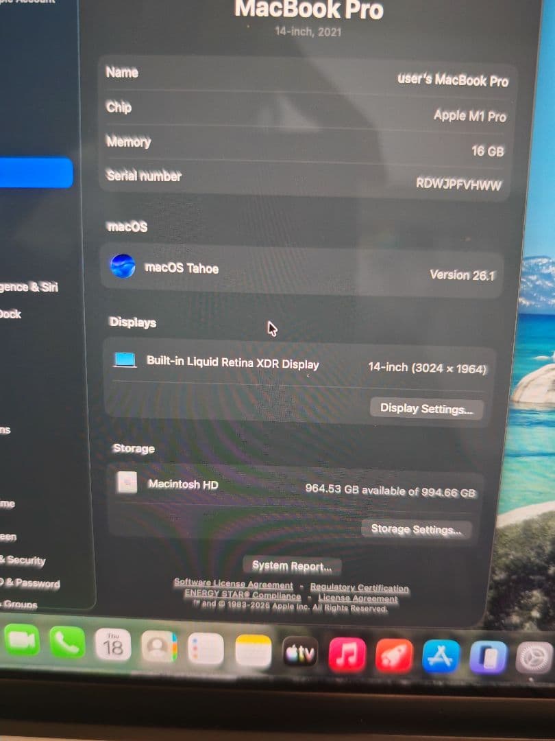 Apple MacBook Pro M1 シルバー 日本語配列
