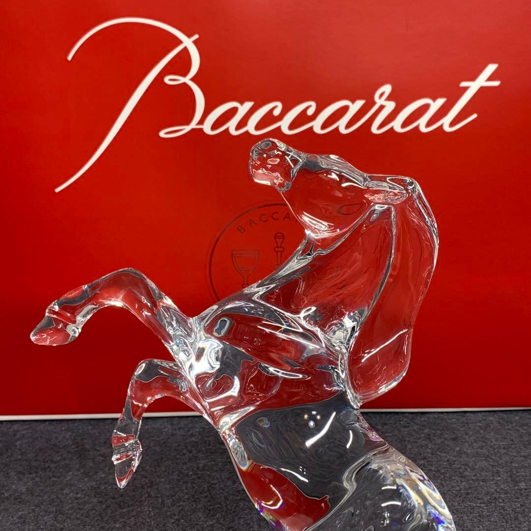 ⭐️美品⭐️バカラ⭐️馬の彫刻⭐️クリスタル⭐️いななく馬⭐️高級オブジェ⭐️フランス製⭐️希少